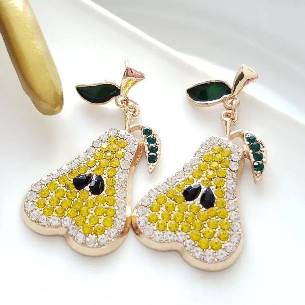 New! Zara Pear Post Earrings